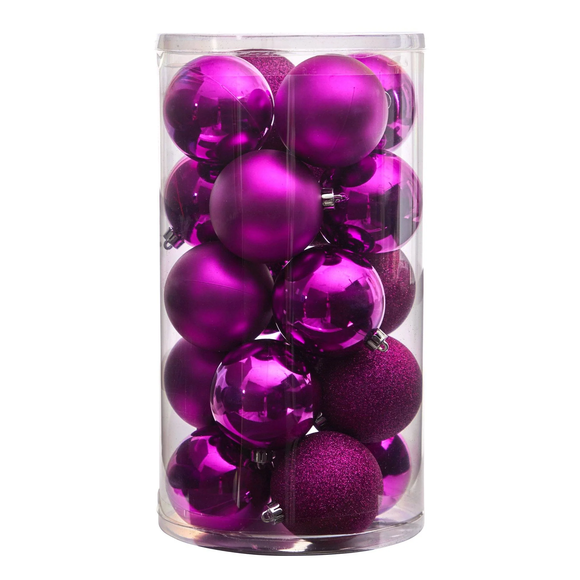 Holiday Christmas 20 Count 3” Shatterproof Ornament Set with Re-Useable Storage Container - Image 15