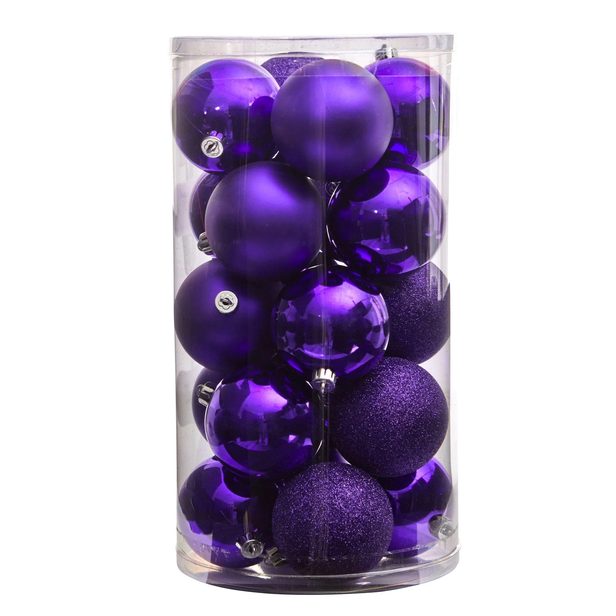 Holiday Christmas 20 Count 3” Shatterproof Ornament Set with Re-Useable Storage Container - Image 19
