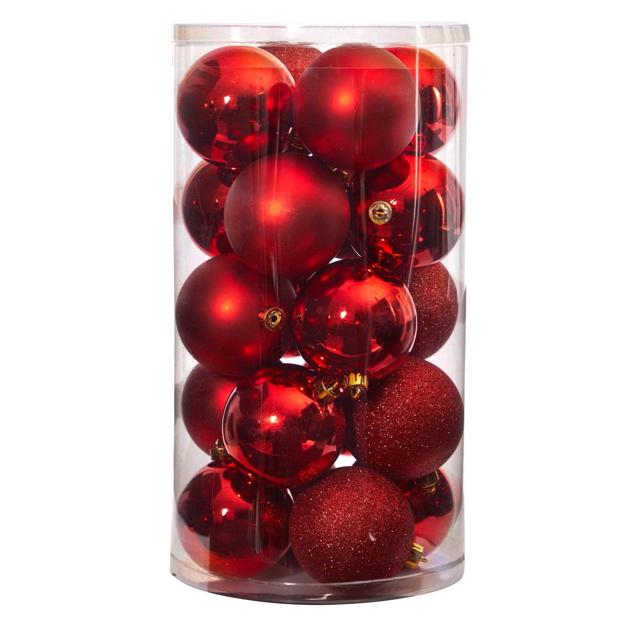 Holiday Christmas 20 Count 3” Shatterproof Ornament Set with Re-Useable Storage Container - Image 23
