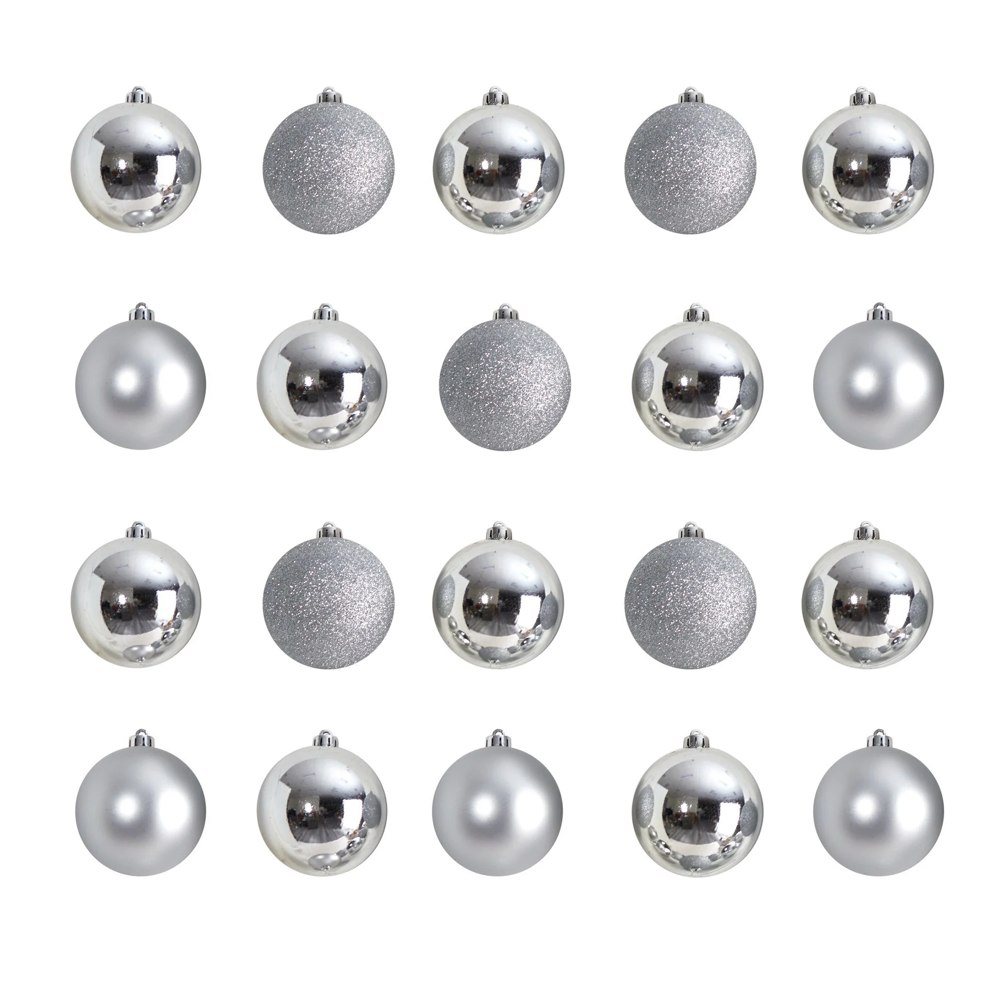 Holiday Christmas 20 Count 3” Shatterproof Ornament Set with Re-Useable Storage Container - Image 25