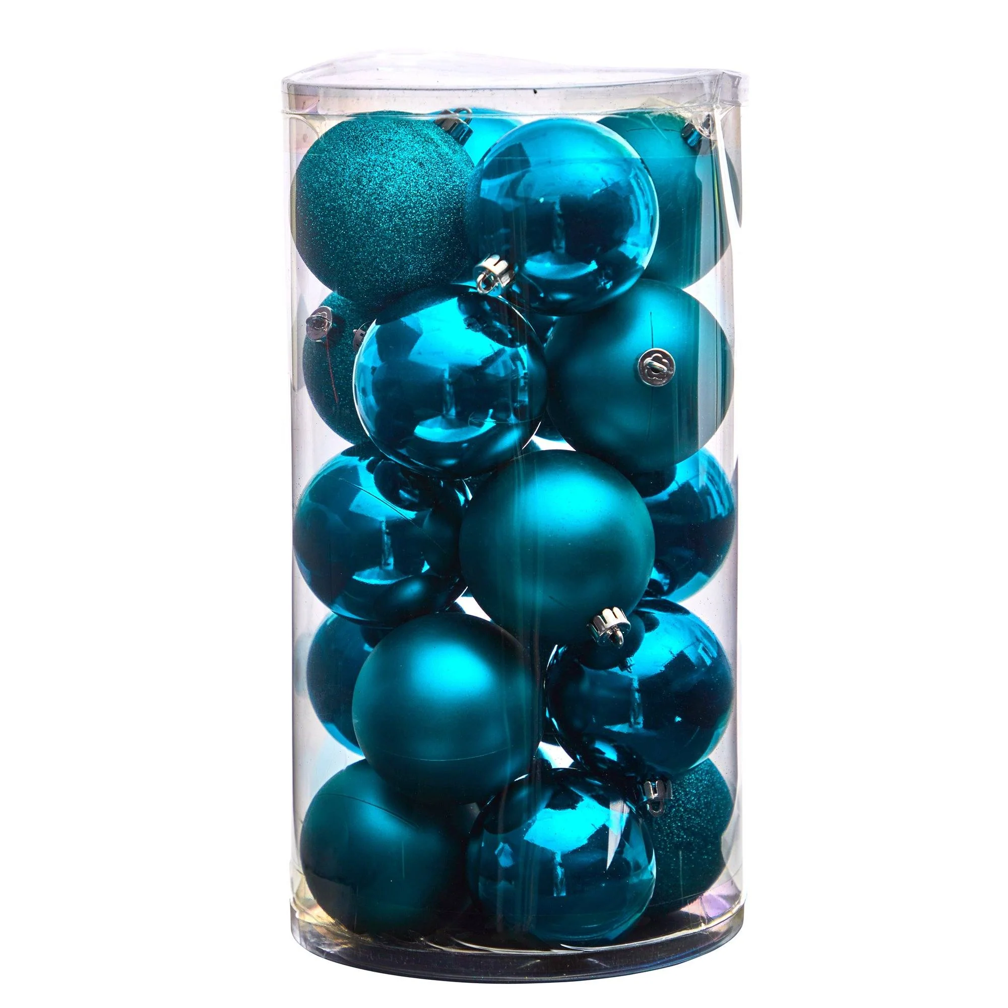Holiday Christmas 20 Count 3” Shatterproof Ornament Set with Re-Useable Storage Container - Image 31