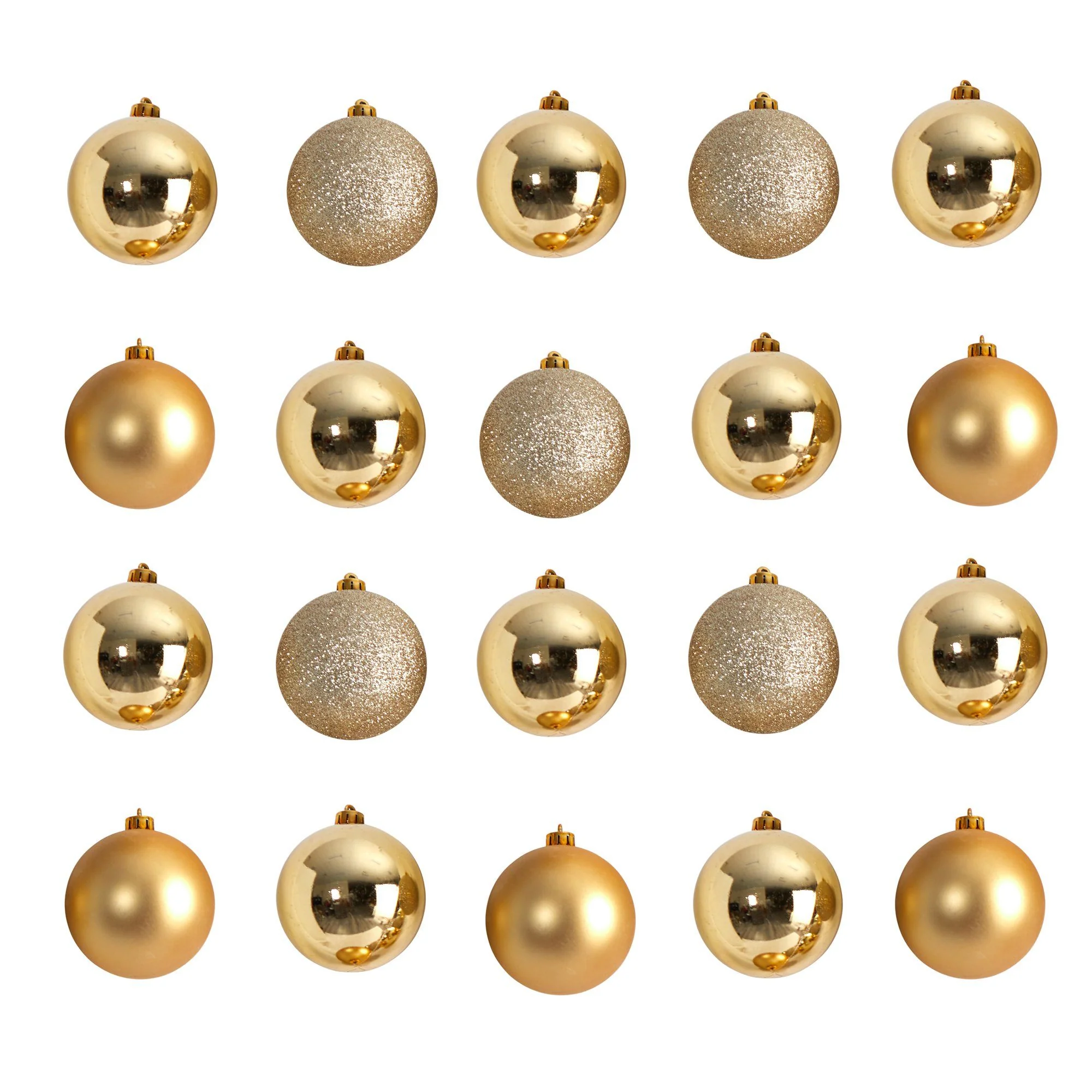 Holiday Christmas 20 Count 3” Shatterproof Ornament Set with Re-Useable Storage Container - Image 5