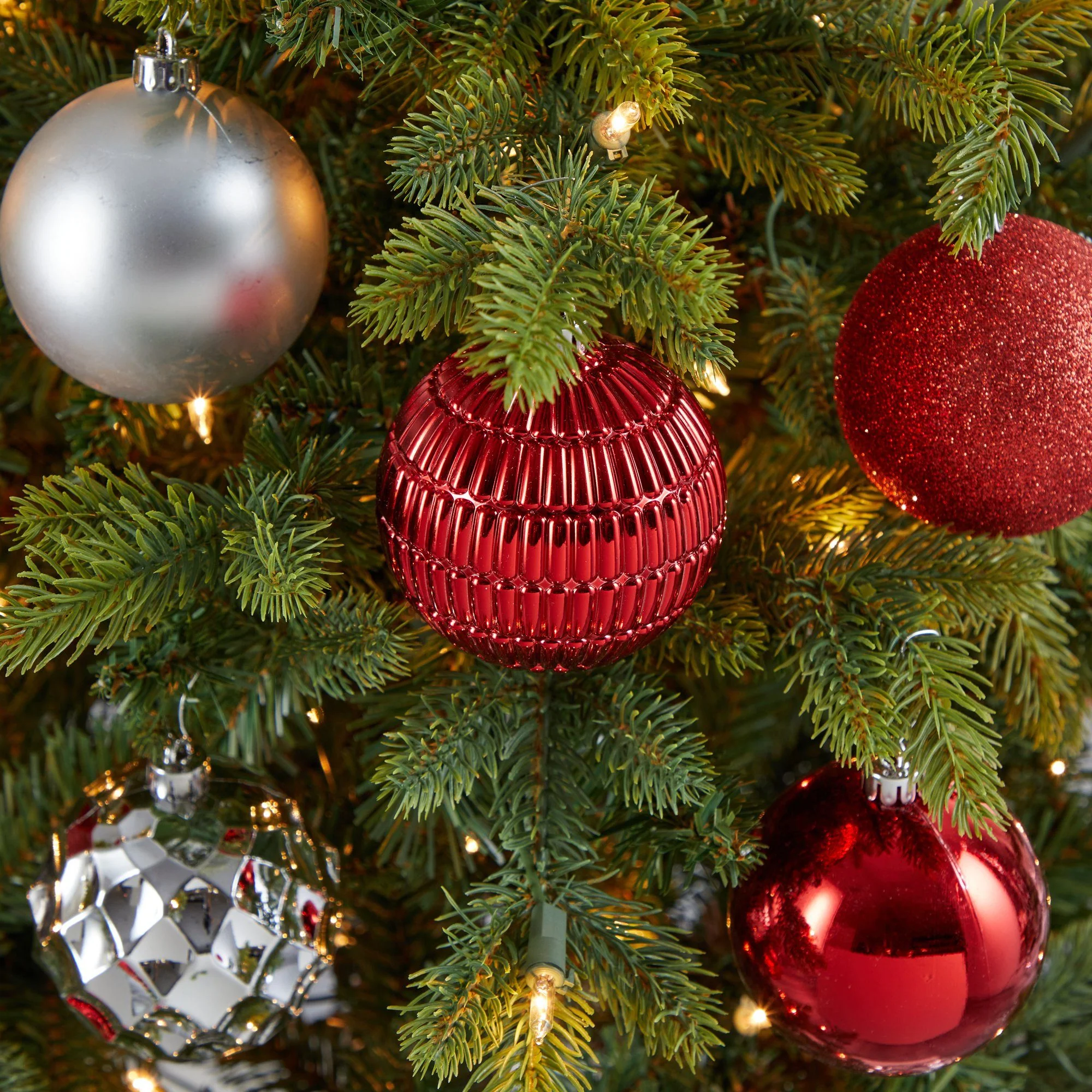 Holiday Shatterproof, 40 Count Christmas Tree Ornament Box Set, 80mm with Re-Useable Box - Image 11