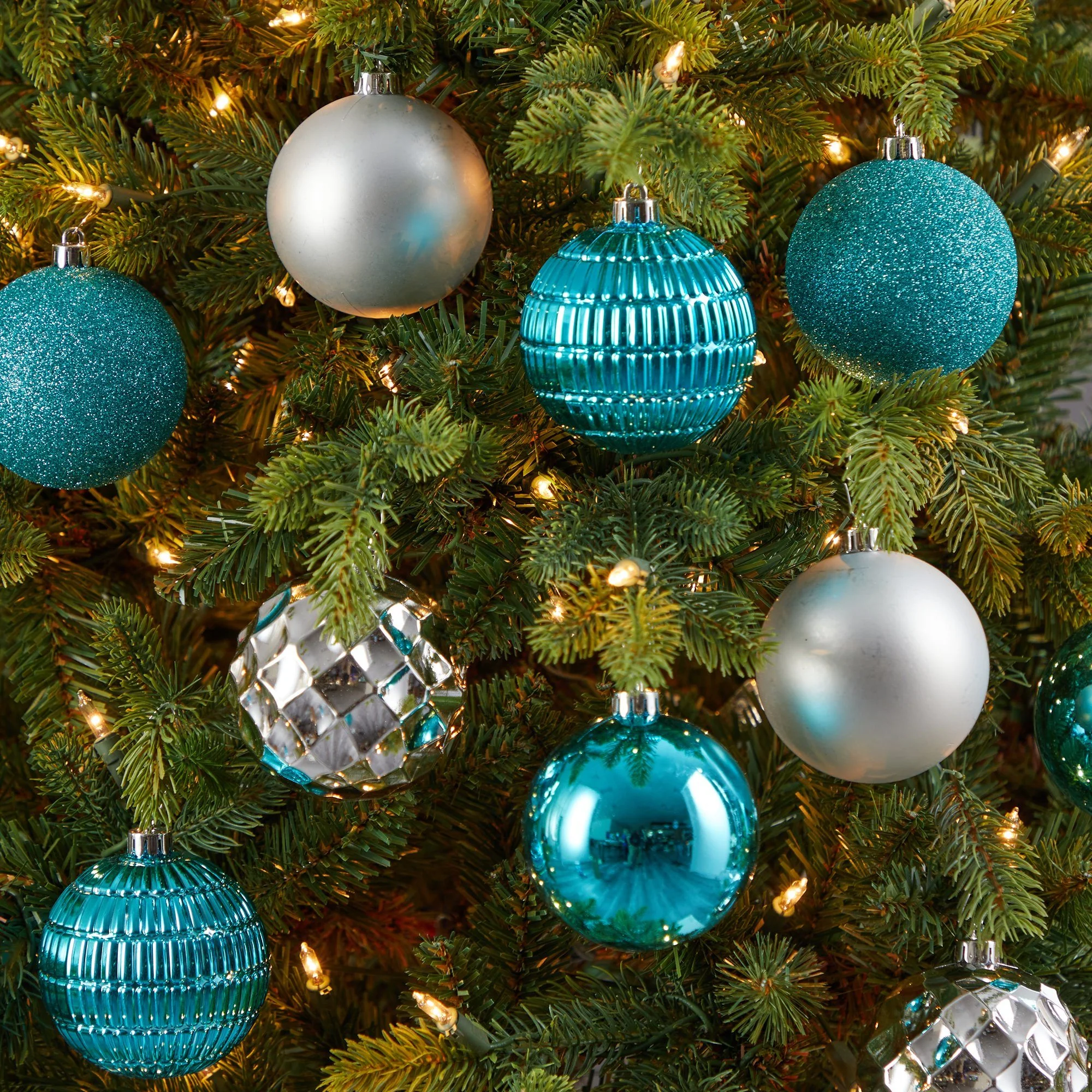 Holiday Shatterproof, 40 Count Christmas Tree Ornament Box Set, 80mm with Re-Useable Box - Image 8