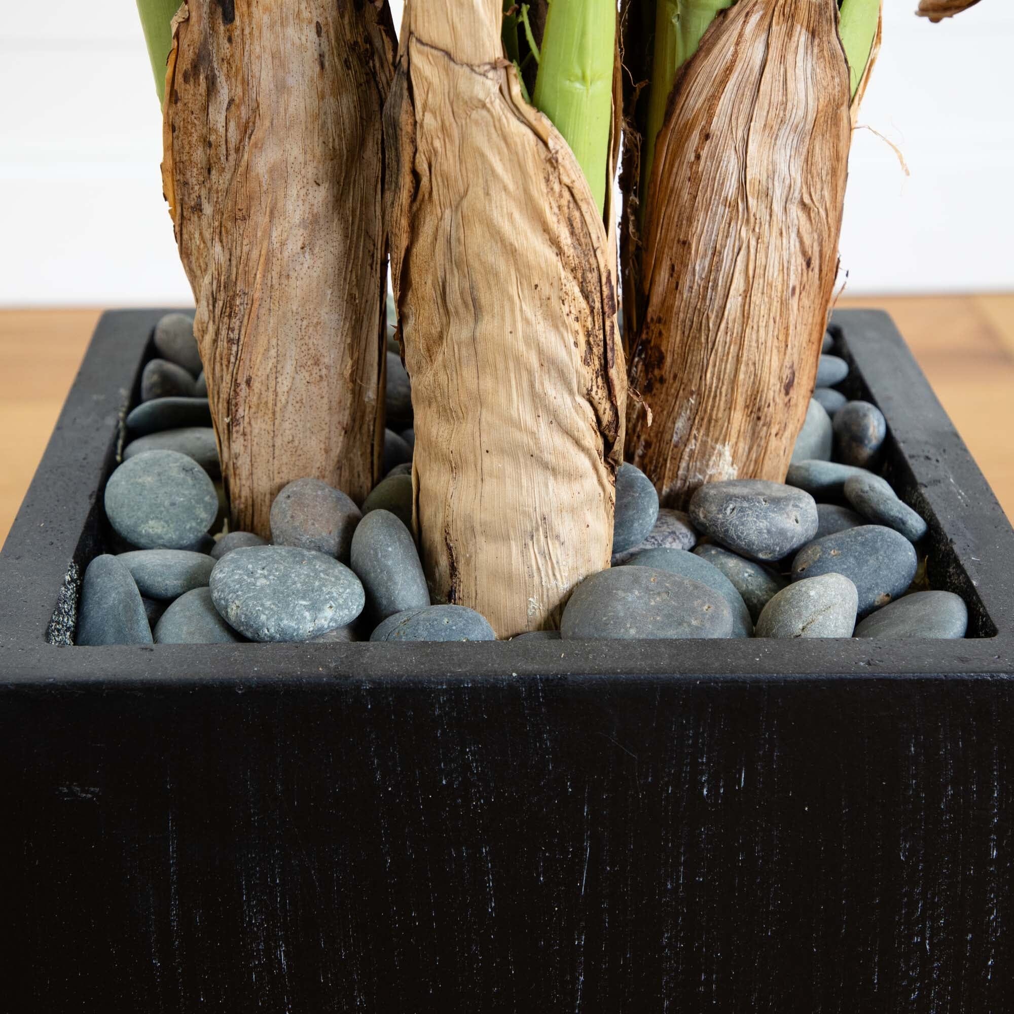 Kentia Palm Artificial Tree in Black Planter - Image 3