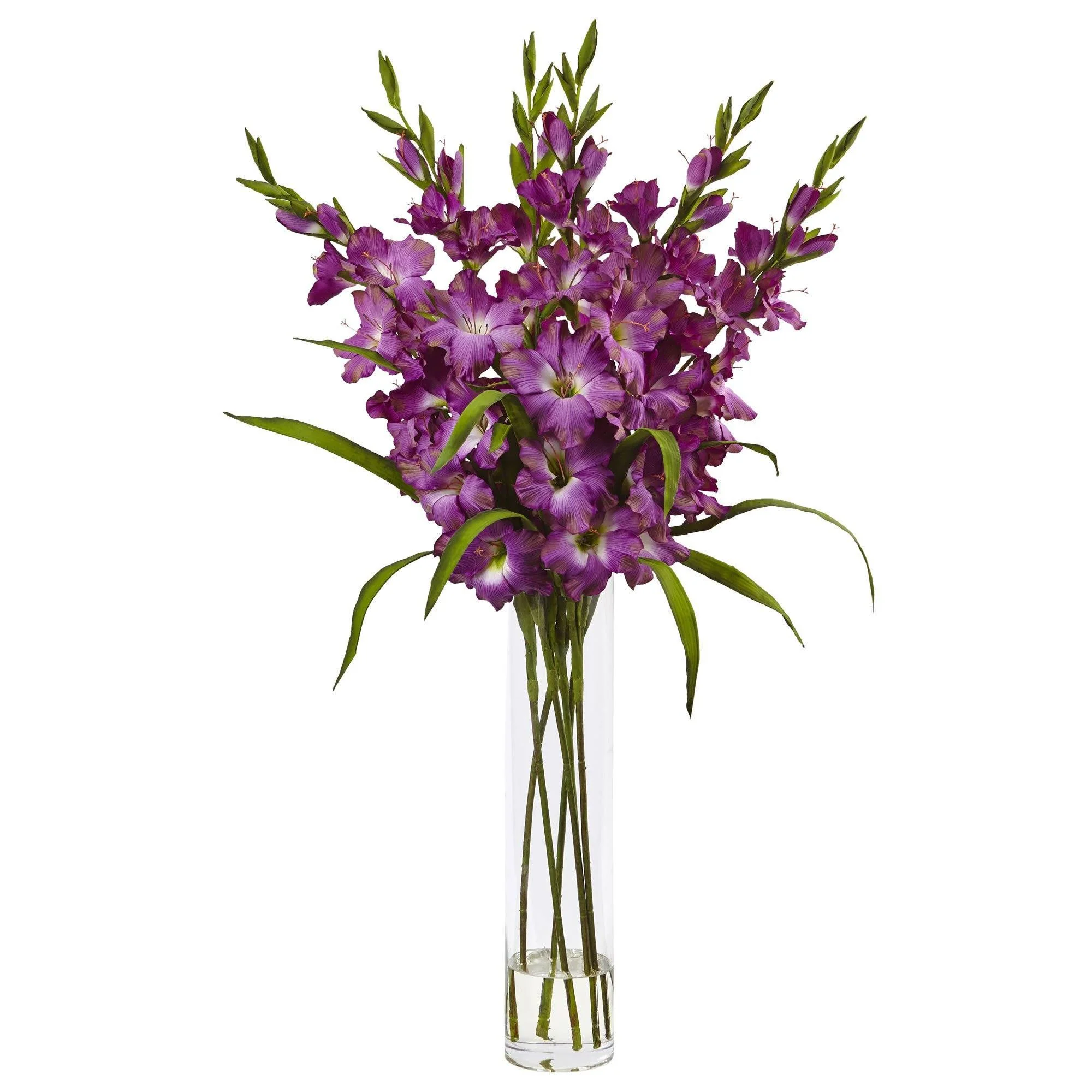 Large Gladiola w/Cylinder Vase Silk Arrangement - Image 2