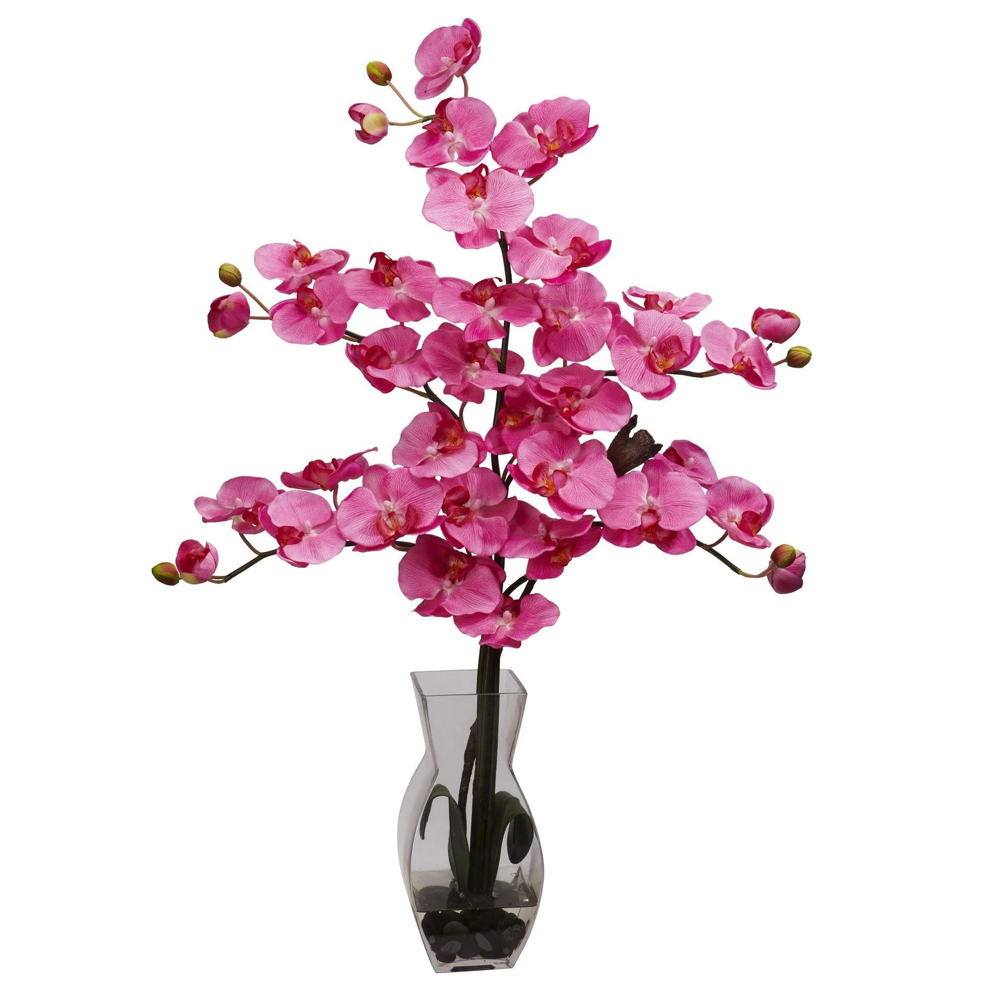 Phalaenopsis w/Vase Silk Flower Arrangement - Image 3