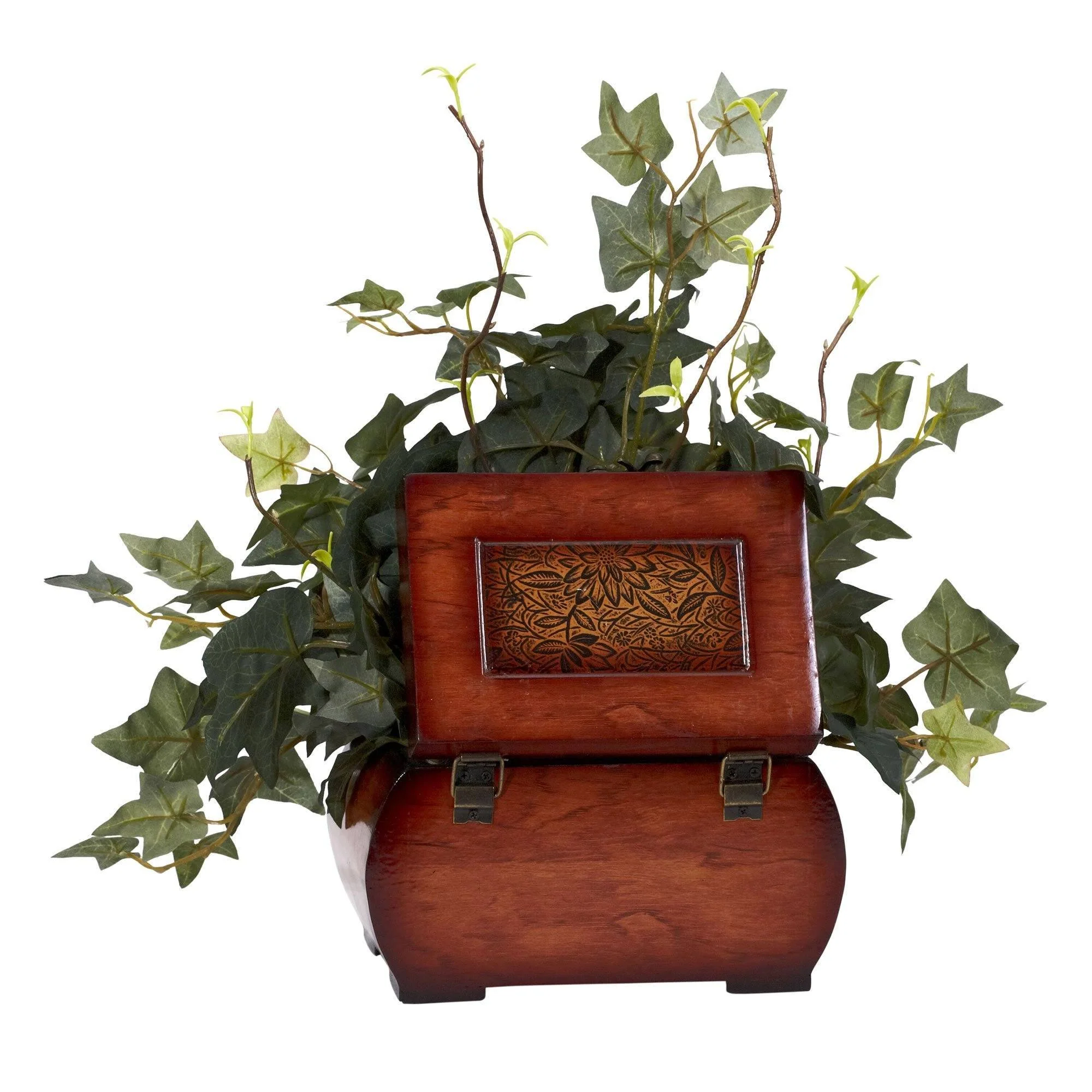 Puff Ivy w/Chest Silk Plant - Image 2