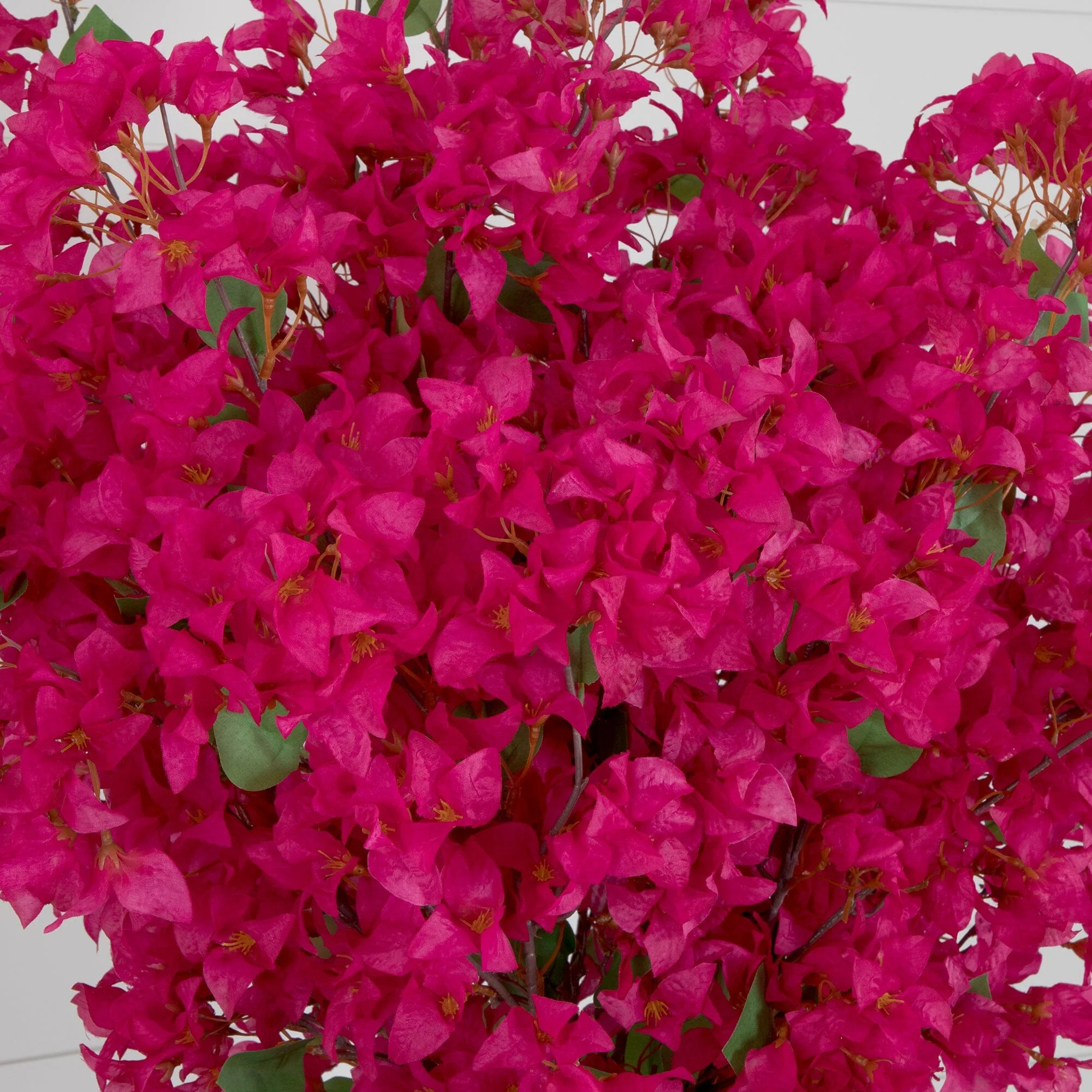 Signature Collection 41” Giant Bougainvillea Artificial Arrangement in Glass Vase - Image 2