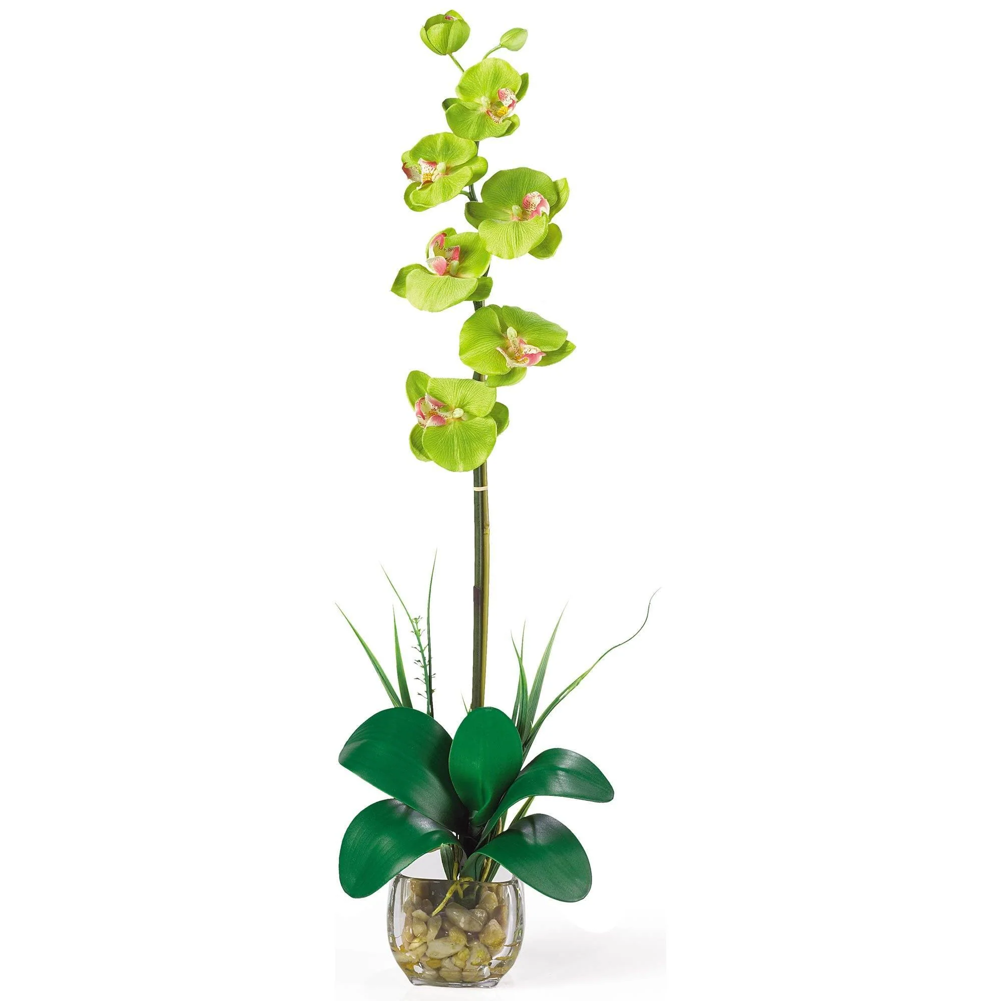Single Phalaenopsis Liquid Illusion Silk Flower Arrangement - Image 4