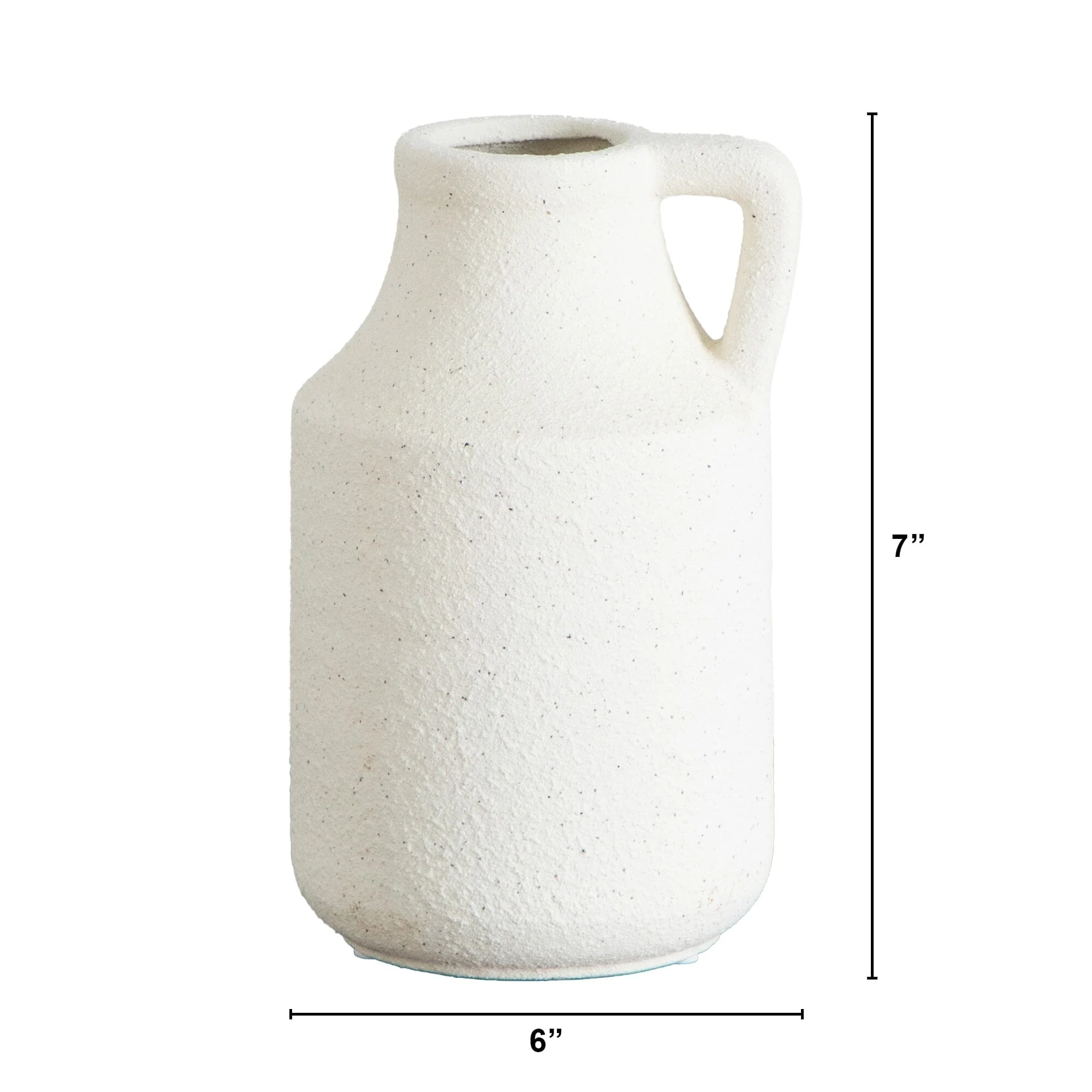 7" Textured Handmade Vase - Image 4